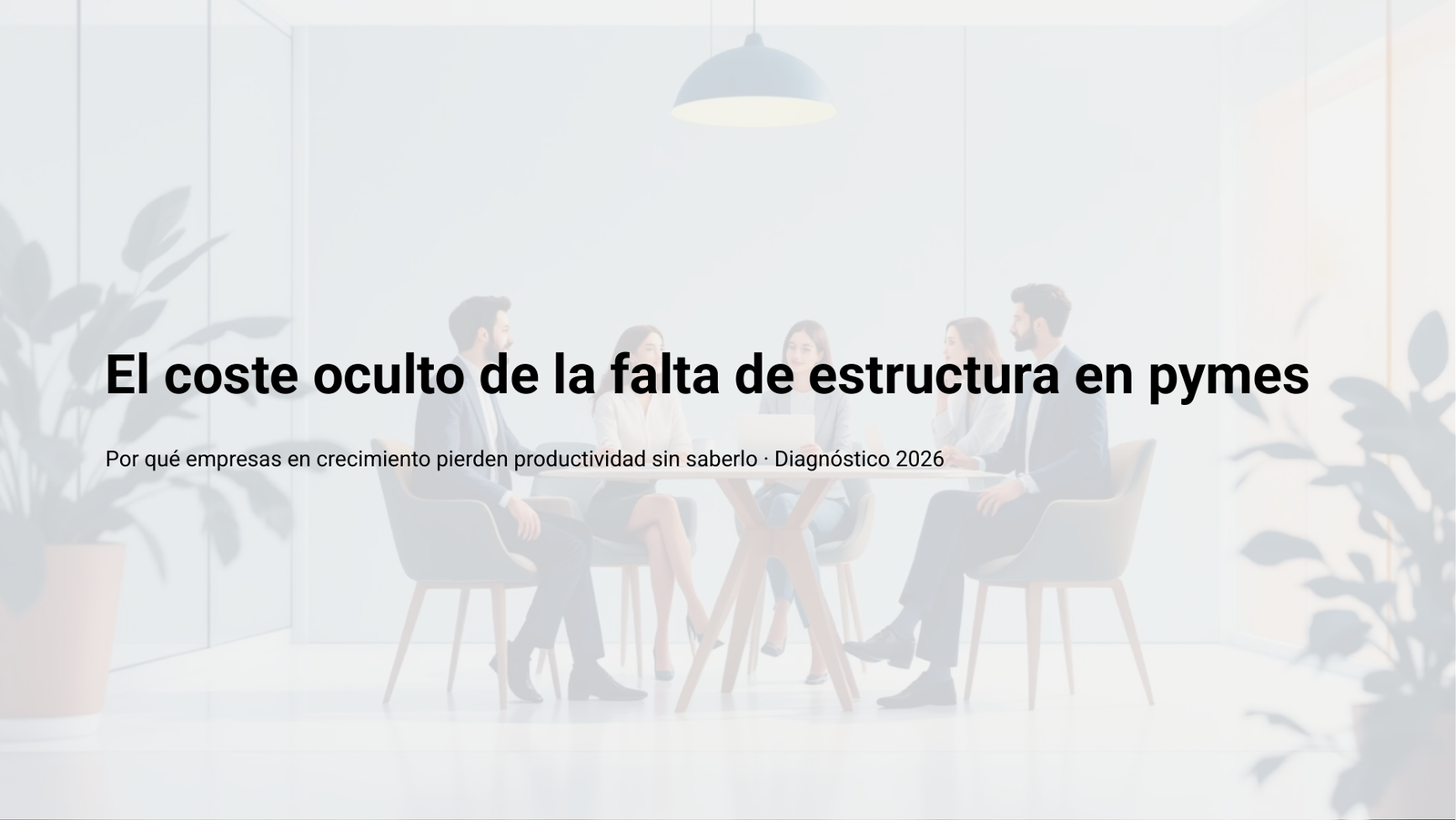 Portada del informe: el coste oculto de la falta de estructura en pymes